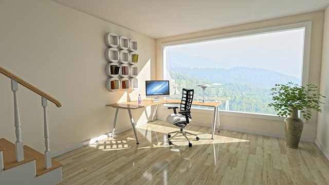 a home office can quickly transform into a Pilates studio