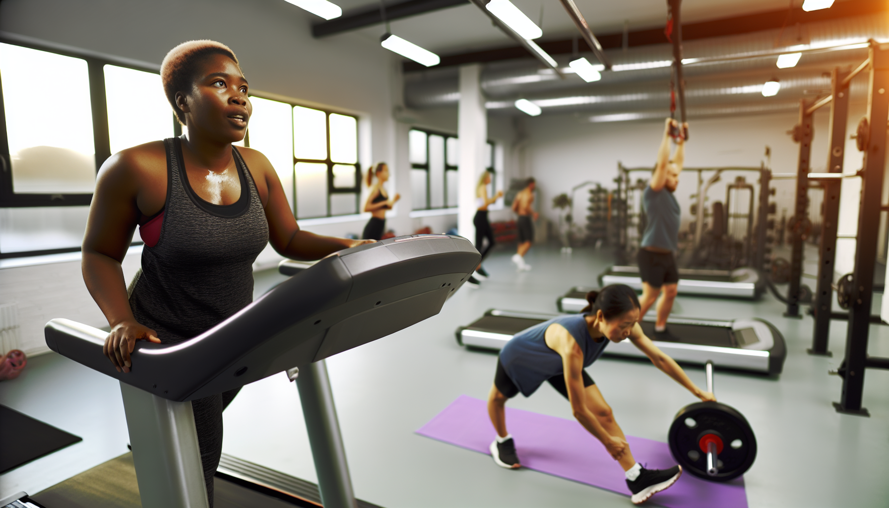 A balanced exercise program including cardio, strength training, and flexibility exercises